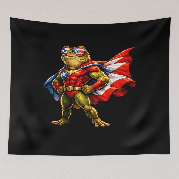 Item preview, Puerto Rican Superhero Coqui Frog designed and sold by JerdbordinShop.