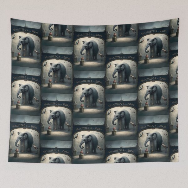 Item preview, Elephant from the Fantastic Zoo - Magical World Art designed and sold by Hipatye26.