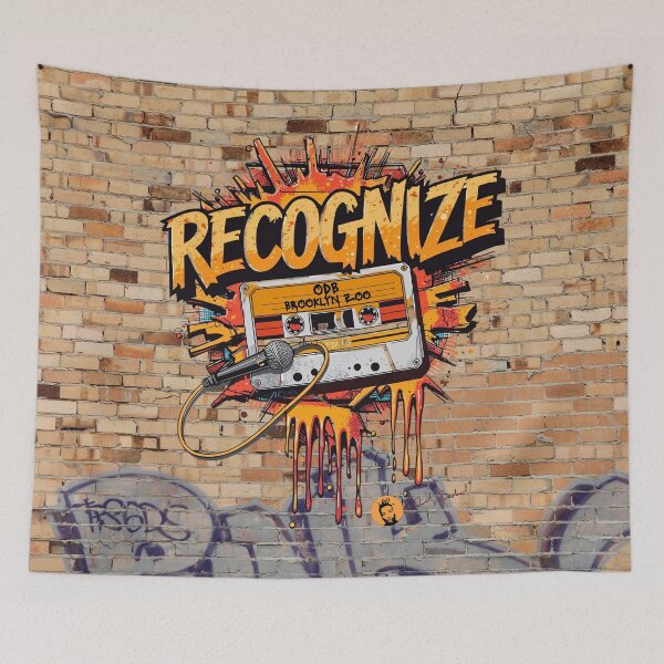 Item preview, Ol’ Dirty Bastard “Recognize” Graffiti Cassette Fan Art | Brooklyn Zoo Hip Hop Design designed and sold by WHITE FLAME PRINTS.