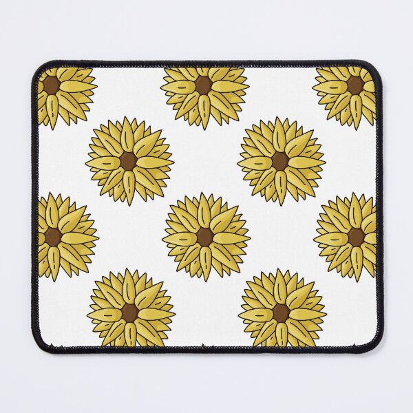 Item preview, Single repeated Sunflower drawing designed and sold by InqDropArt.