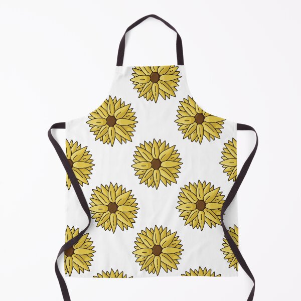 Item preview, Single repeated Sunflower drawing designed and sold by InqDropArt.