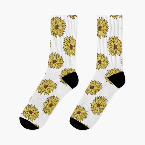 Item preview, Single repeated Sunflower drawing designed and sold by InqDropArt.