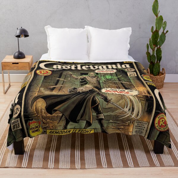 Item preview, Castlevania Akmodan Fight Vintage Comic Cover Art designed and sold by Back2Collage.