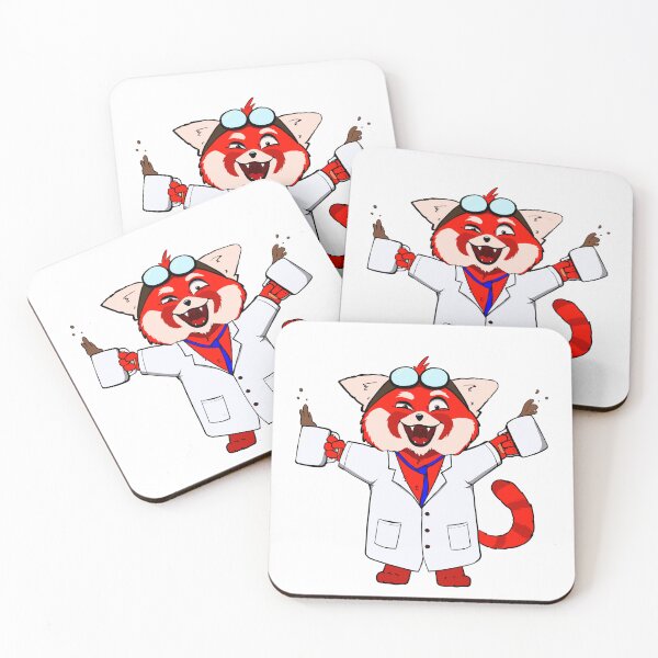 Item preview, Red Panda Coffee Scientist designed and sold by Batmantis275.