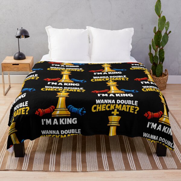 Item preview, Wanna Double Checkmate Im a King Chess Design designed and sold by TeeTimeTreasure.
