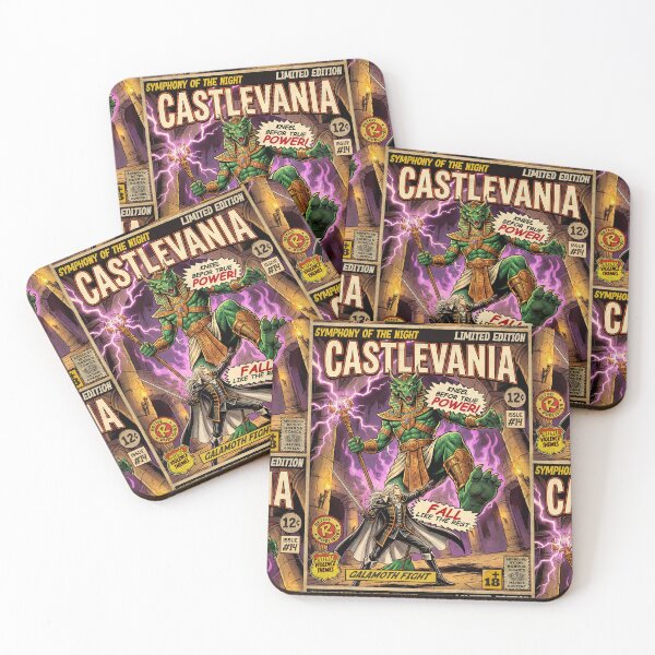 Item preview, Castlevania Galamoth Fight Vintage Comic Cover Art designed and sold by Back2Collage.
