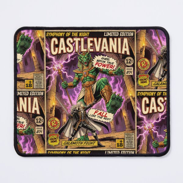 Item preview, Castlevania Galamoth Fight Vintage Comic Cover Art designed and sold by Back2Collage.