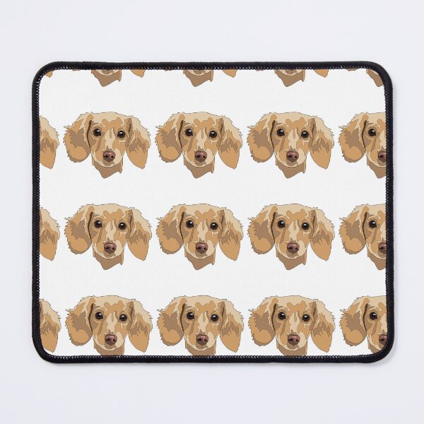 Item preview, Copy of Yellow long haired Dachshund designed and sold by LeahcarsArt.