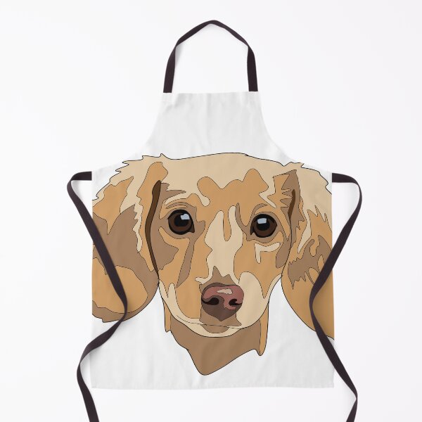 Item preview, Copy of Yellow long haired Dachshund  designed and sold by LeahcarsArt.