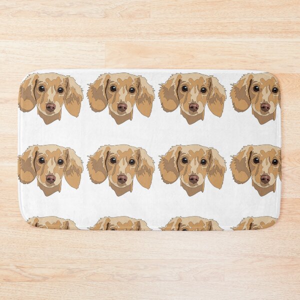 Item preview, Copy of Yellow long haired Dachshund  designed and sold by LeahcarsArt.