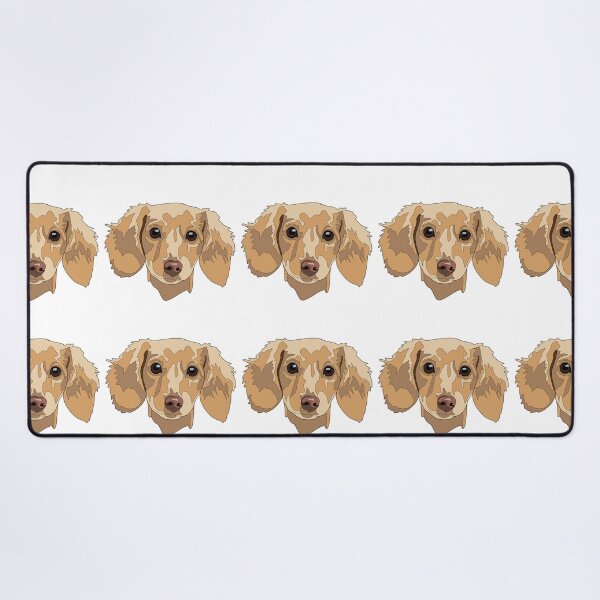 Item preview, Copy of Yellow long haired Dachshund designed and sold by LeahcarsArt.