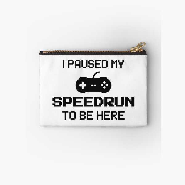 Item preview, I Paused My Speedrun To Be Here – Pixel Gamer Text Design designed and sold by PHRASEandSTYLE.