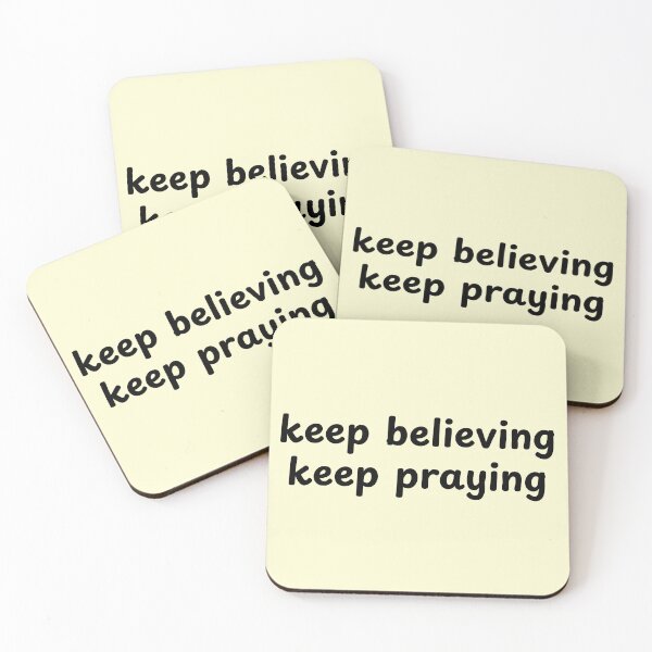 Item preview, Keep Believing Keep Praying Minimalist faith Design designed and sold by StillTrustingCo.