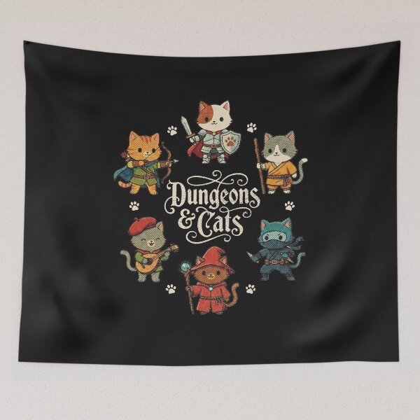 Item preview, Dungeons and Cats RPG Class Lineup designed and sold by AdyKurniawan.