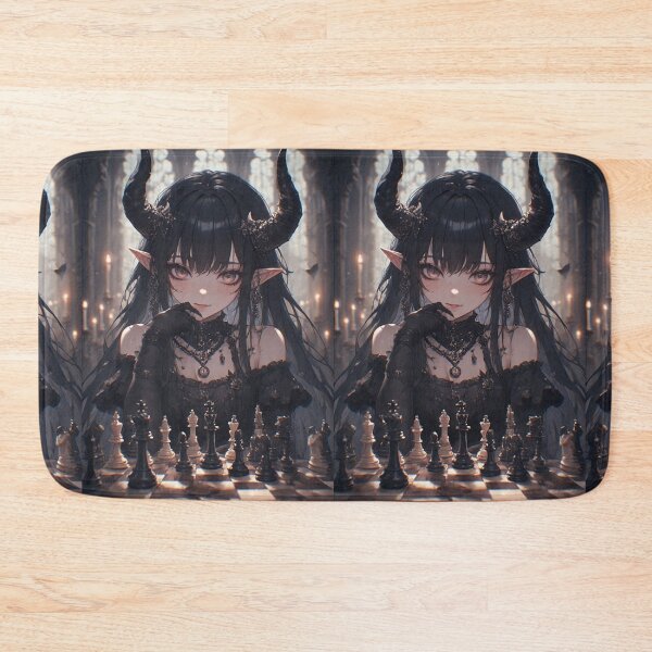 Item preview, Gothic demon playing chess designed and sold by ArtsJulian.