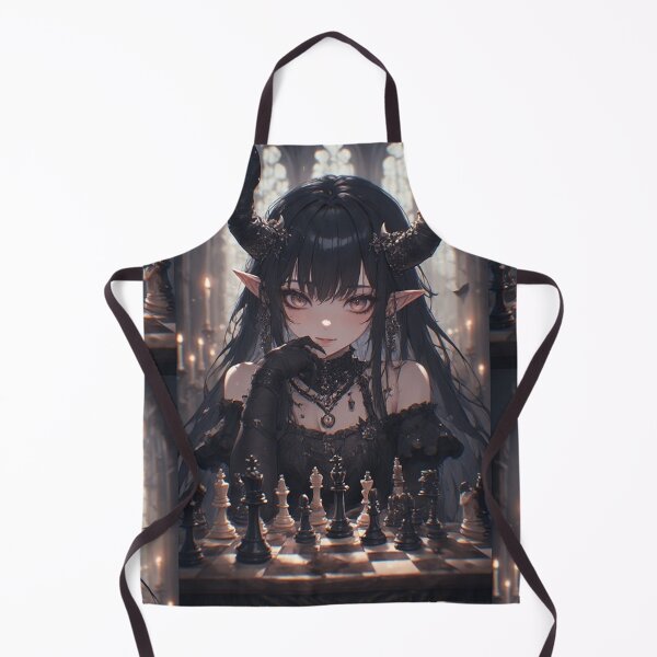 Item preview, Gothic demon playing chess designed and sold by ArtsJulian.
