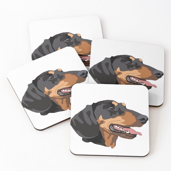 Item preview, Black and tan Dashund   designed and sold by LeahcarsArt.