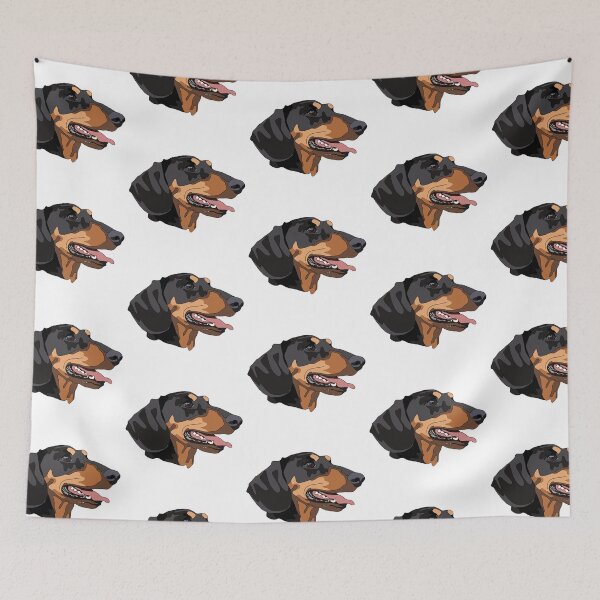 Item preview, Black and tan Dashund   designed and sold by LeahcarsArt.