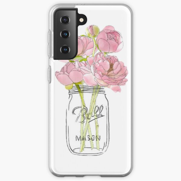 Flowers in Mason Jar Samsung Galaxy Soft Case