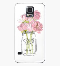 Funda/vinilo para Samsung Galaxy Flores en Mason Jar
