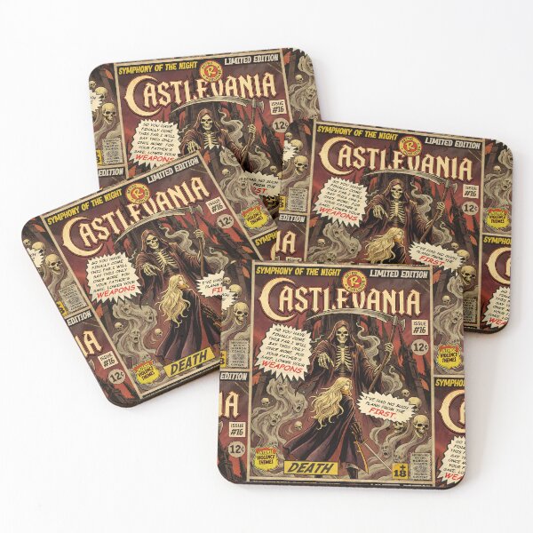 Item preview, Castlevania Death Fight Vintage Comic Cover Art designed and sold by Back2Collage.