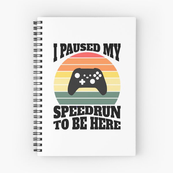 Item preview, I Paused My Speedrun To Be Here – Retro Sunset Gamer Design designed and sold by PHRASEandSTYLE.
