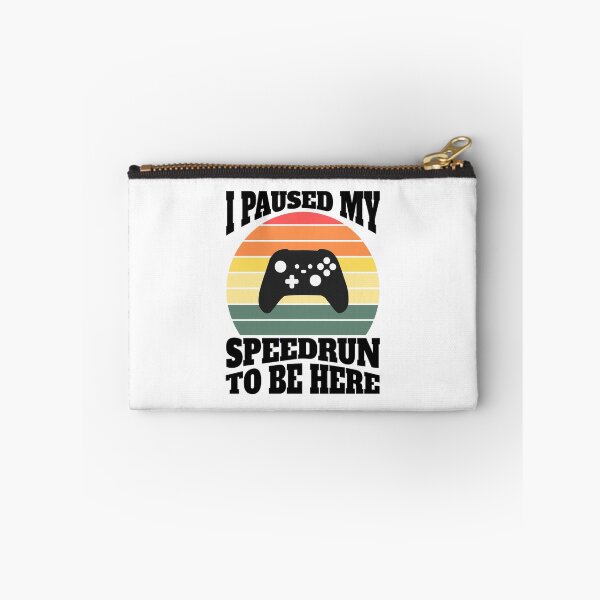 Item preview, I Paused My Speedrun To Be Here – Retro Sunset Gamer Design designed and sold by PHRASEandSTYLE.