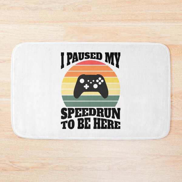 Item preview, I Paused My Speedrun To Be Here – Retro Sunset Gamer Design designed and sold by PHRASEandSTYLE.
