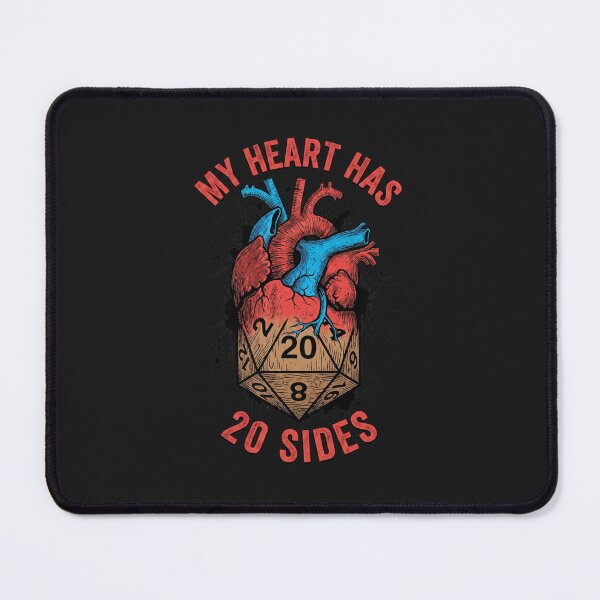 Item preview, My Heart Has 20 Sides RPG Dice designed and sold by AdyKurniawan.