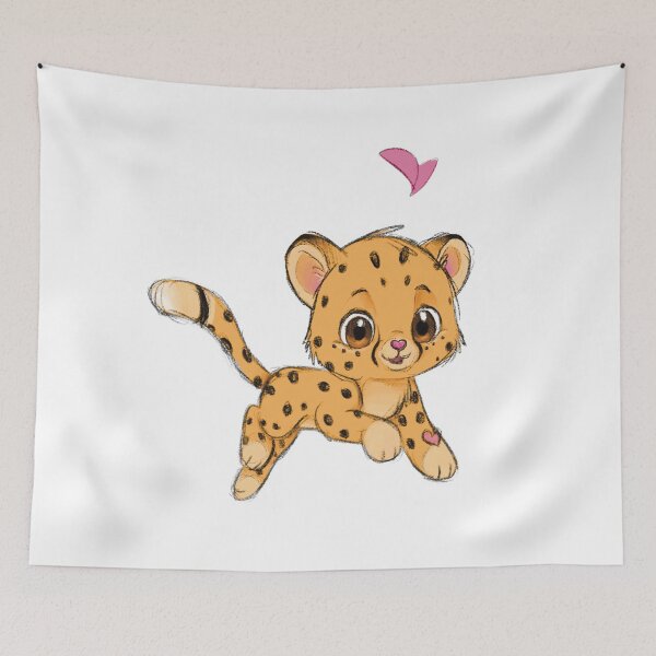 Item preview, Cheetah cub loves you designed and sold by Northernmichigancurls (Alyssa McBride).