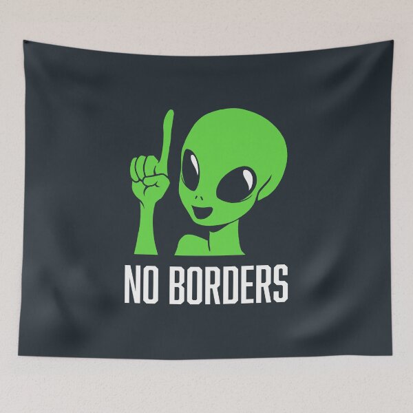Item preview, No Borders Alien by Tobe Fonseca designed and sold by Tobe Fonseca®.