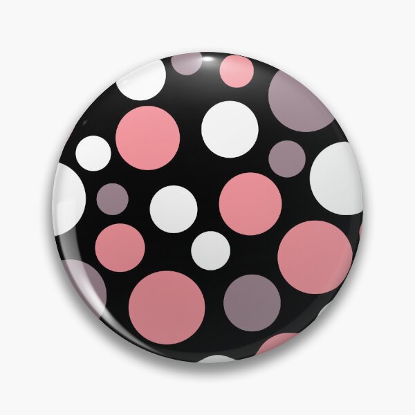 Item preview, Multicolored polka dots brown pink on black designed and sold by fuzzyfox.
