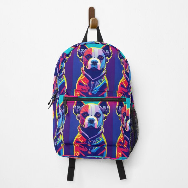 Item preview, Cyberpunk Dog - Vibrant Design with Futuristic Style designed and sold by Hipatye26.