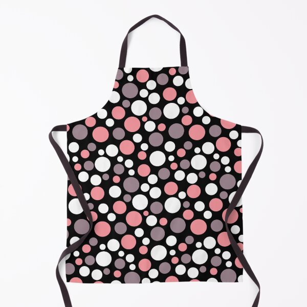 Item preview, Multicolored polka dots brown pink on black designed and sold by fuzzyfox.