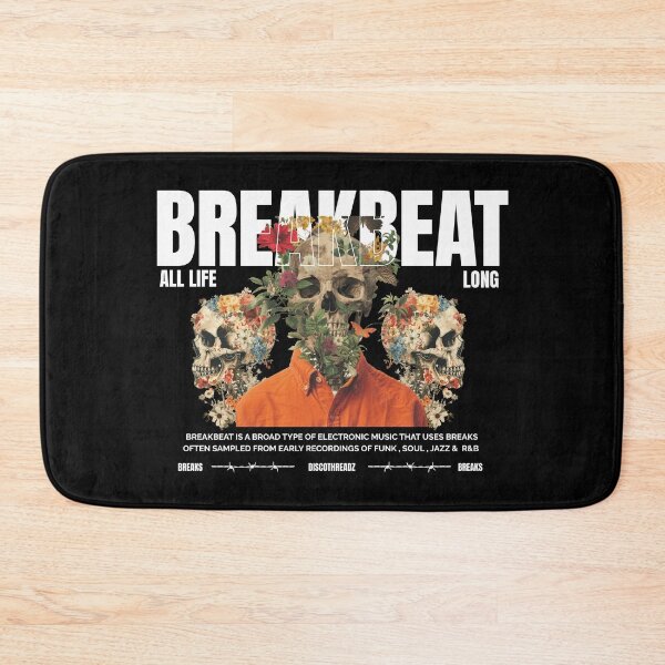 Item preview, BREAKBEAT - Skeletal Breaks (White)  designed and sold by Discothreadz.