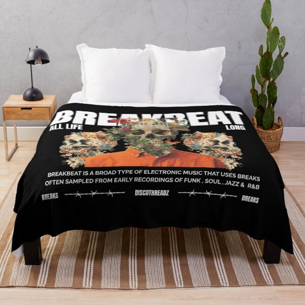 Item preview, BREAKBEAT - Skeletal Breaks (White)  designed and sold by Discothreadz.