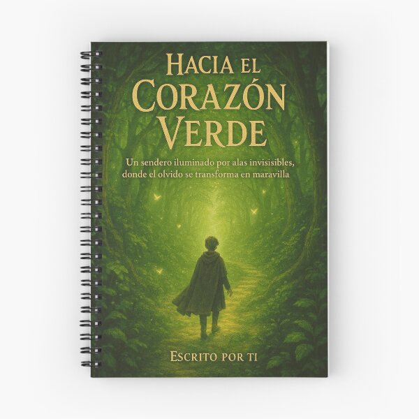 Item preview, 02 de Notebook of the Green Heart – Path of Wonder designed and sold by Anomaly 404 Error.