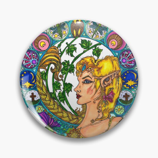 Item preview, Art Nouveau elf original done of and for a dear friend's Mother <3 designed and sold by KingDesigns1983.
