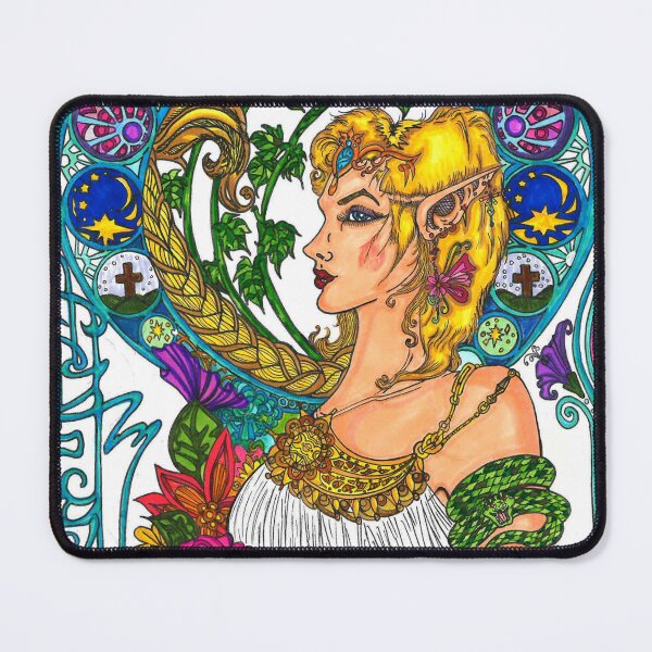 Item preview, Art Nouveau elf original done of and for a dear friend's Mother <3 designed and sold by KingDesigns1983.
