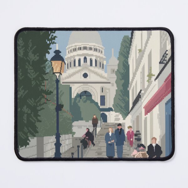 Item preview, Montmartre Paris Illustration – Vintage Inspired Travel Art designed and sold by CARRAANN.