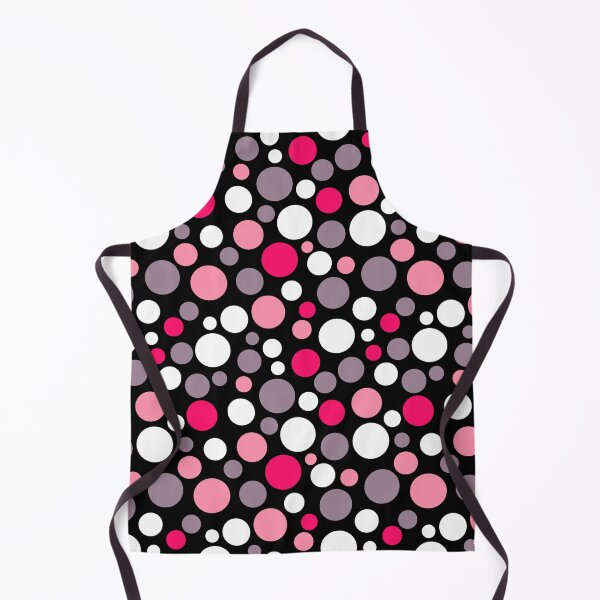 Item preview, Multicolored polka dots red pink on black designed and sold by fuzzyfox.