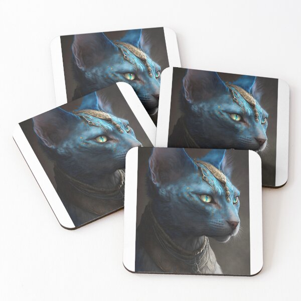 Item preview, Royal Blue Cat - Design with Epic Jewelry and Antique Style designed and sold by Hipatye26.