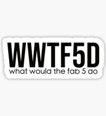 queer eye black and white Sticker