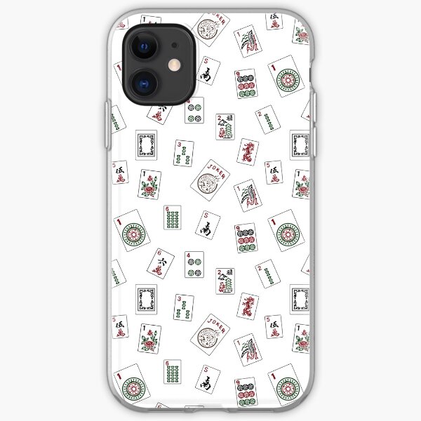 White Mahjong iPhone Soft Case