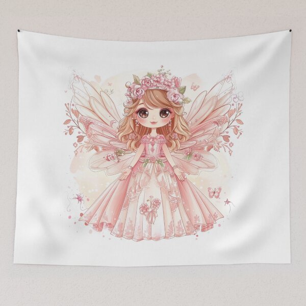 Item preview, Fairy Princess in Pink Dress designed and sold by bubblyrainbow.