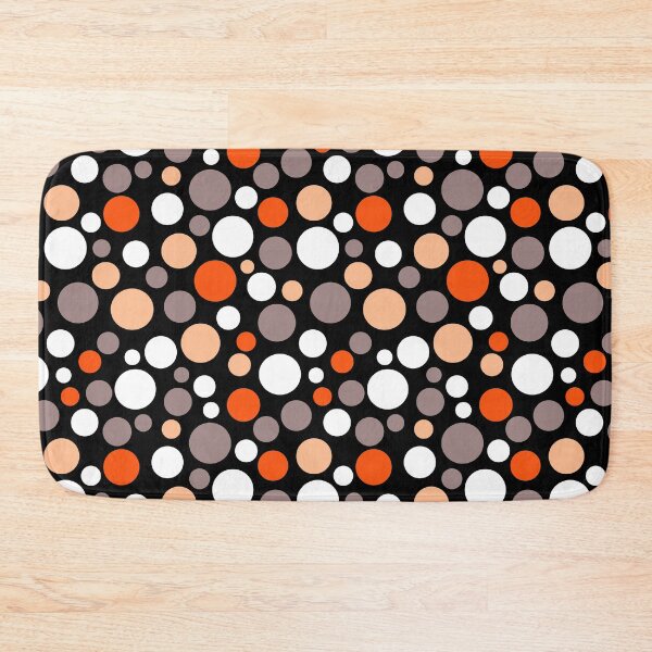 Item preview, Multicolored polka dots yellow orange on black designed and sold by fuzzyfox.