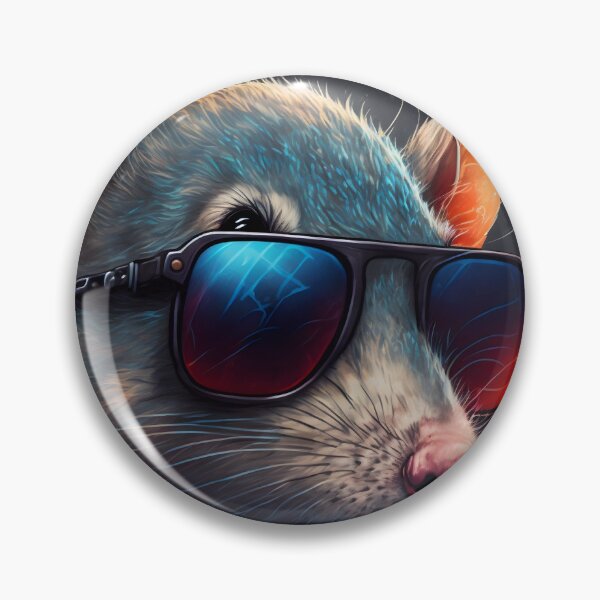 Item preview, Stylized Rat with Sunglasses - Cool Urban Art designed and sold by Hipatye26.