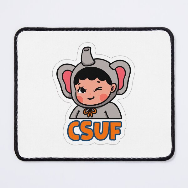 Item preview, CSUF Titans Elephant Mascot Chibi Sticker designed and sold by zexwbt.