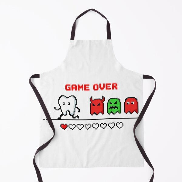 Item preview, Game Over Cavity - Retro 8-Bit Gamer Dentist Pixel Art designed and sold by DrToothStudio.