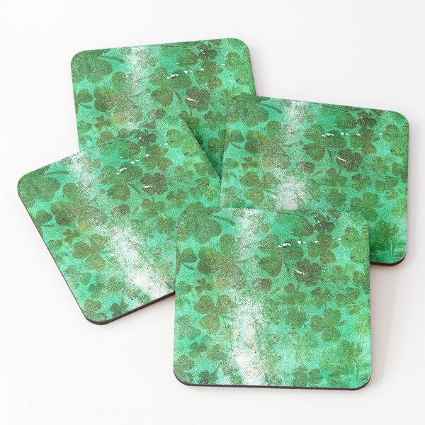 Item preview, Rugged Shamrocks Art Print Painting designed and sold by mondayvalov.